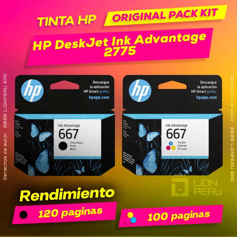Tinta HP 2775 DeskJet Ink Advantage original